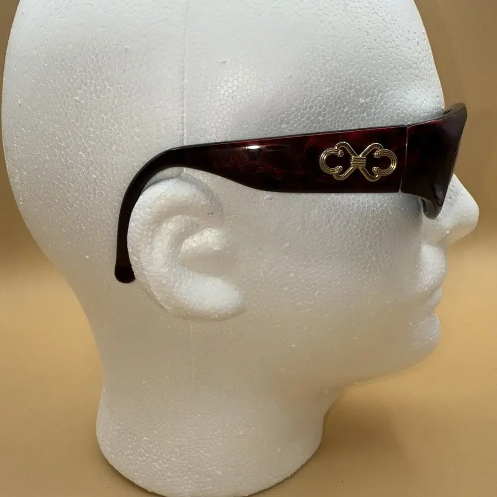 Vintage Oscar De La Renta Renaissance Glasses Fram Only Oval Gold Infinity Logo